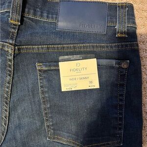 Fidelity Indie Skinny Jeans for Men - Dark Blue